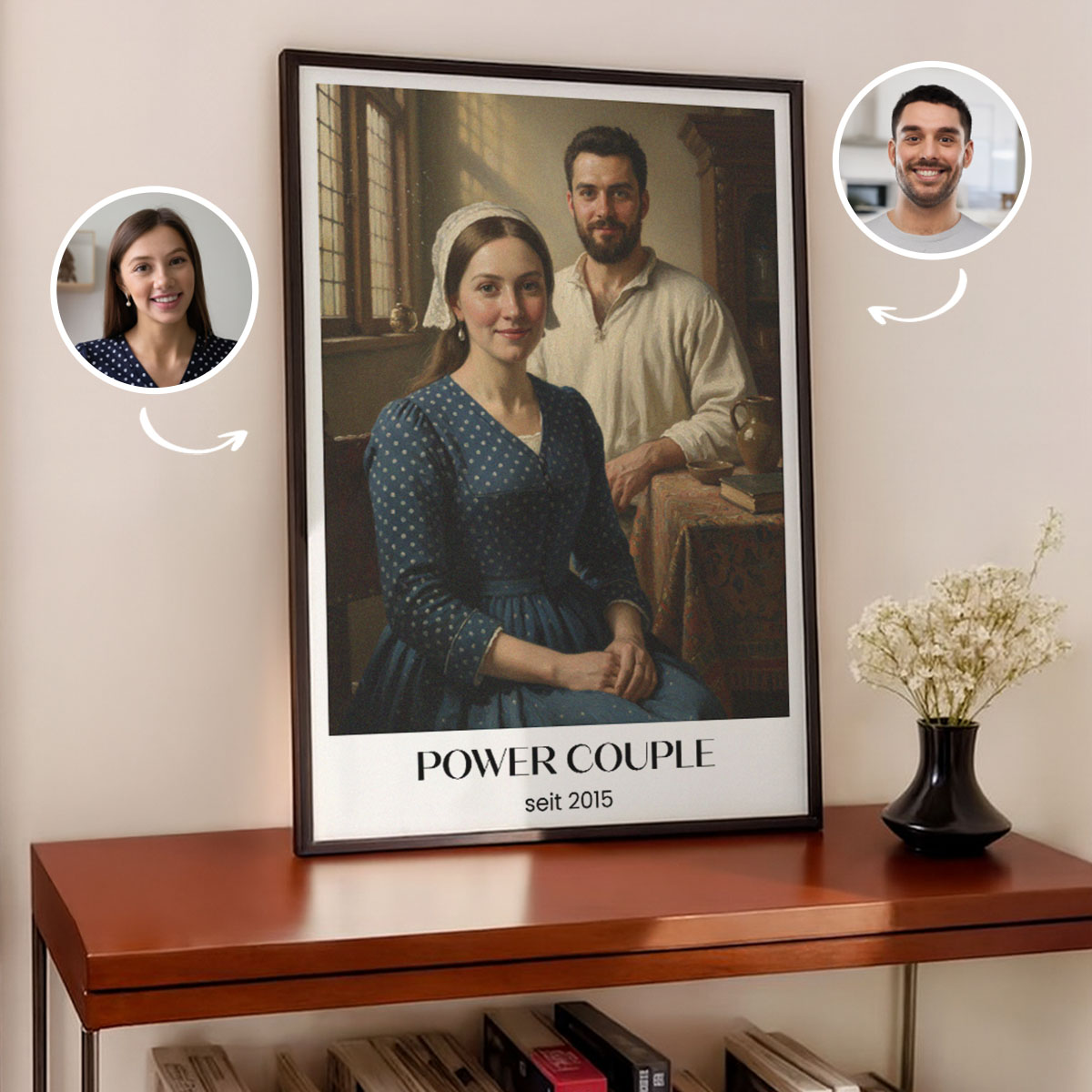 Personalisierbares Gemälde Poster, Valentinstag Geschenk, Fotogeschenk, Witzige Geschenke, Romantische Geschenke, Hochzeitsgeschenk, Kleine Geschenke, Geschenk, Geschenkidee