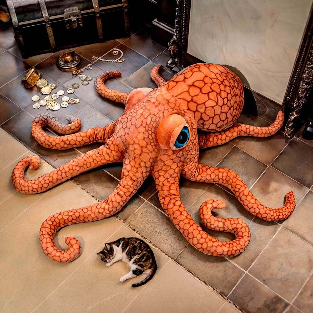 Riesen Oktopus Stofftier, Weihnachtsgeschenk, Kleine Geschenke, Geschenk, Geschenkidee