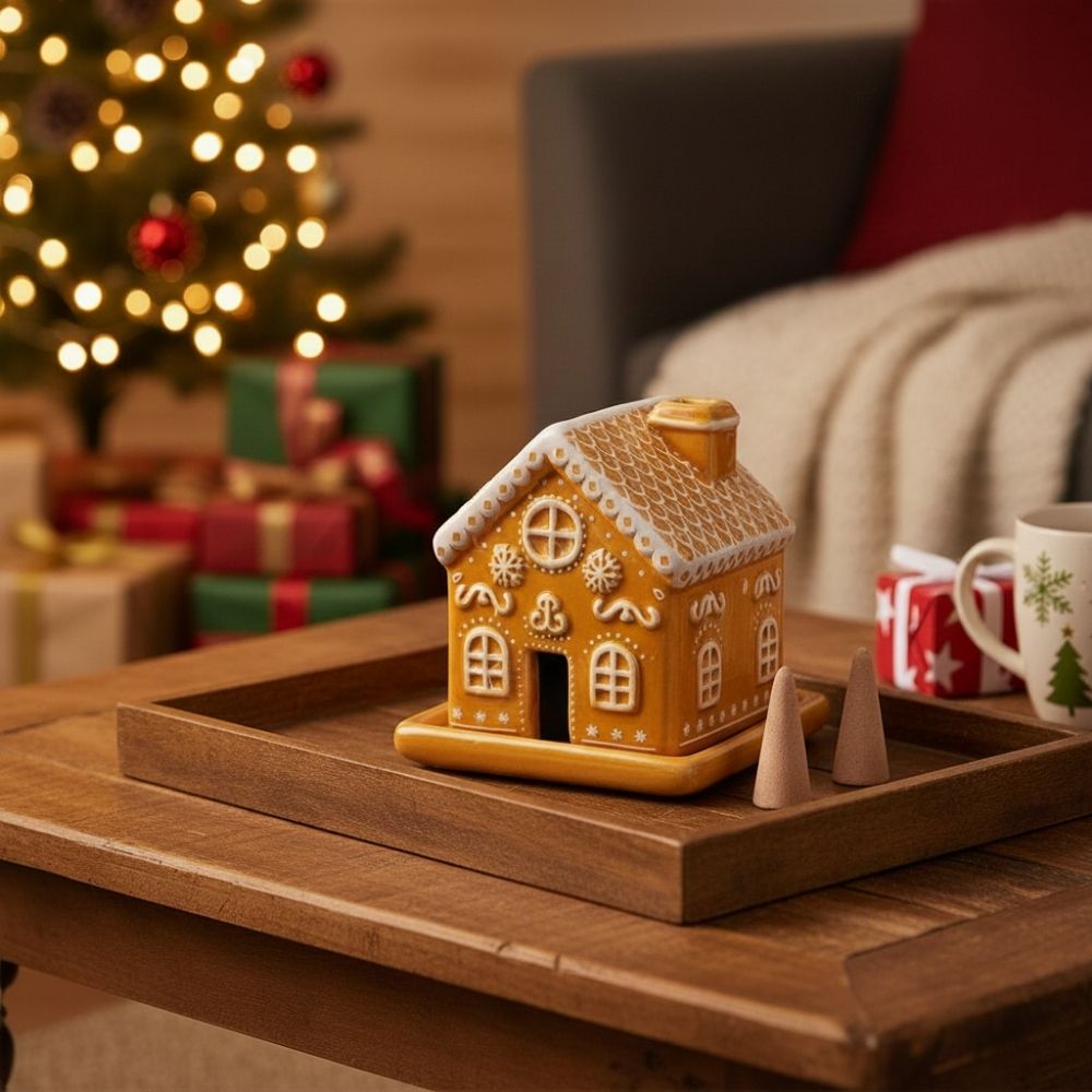 Lebkuchen Räucherhäuschen, Weihnachtsgeschenk, Geschenke für Frauen, Geschenke für Freundin, Geschenk für Schwester, Geschenk für Mama, Romantische Geschenke, Hochzeitsgeschenk, Kleine Geschenke, Geschenk, Geschenkidee