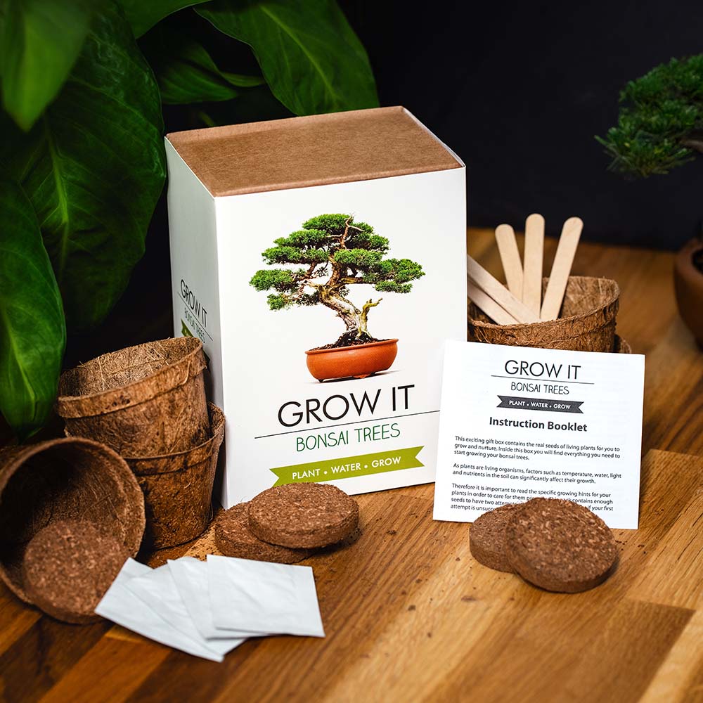 Grow It Bonsai-Bäume, Bonsai Grow Kit, Bonsai Grow Set, Weihnachtsgeschenk, Geburtstagsgeschenk, Geschenk für Mama, Geschenk, Geschenkidee