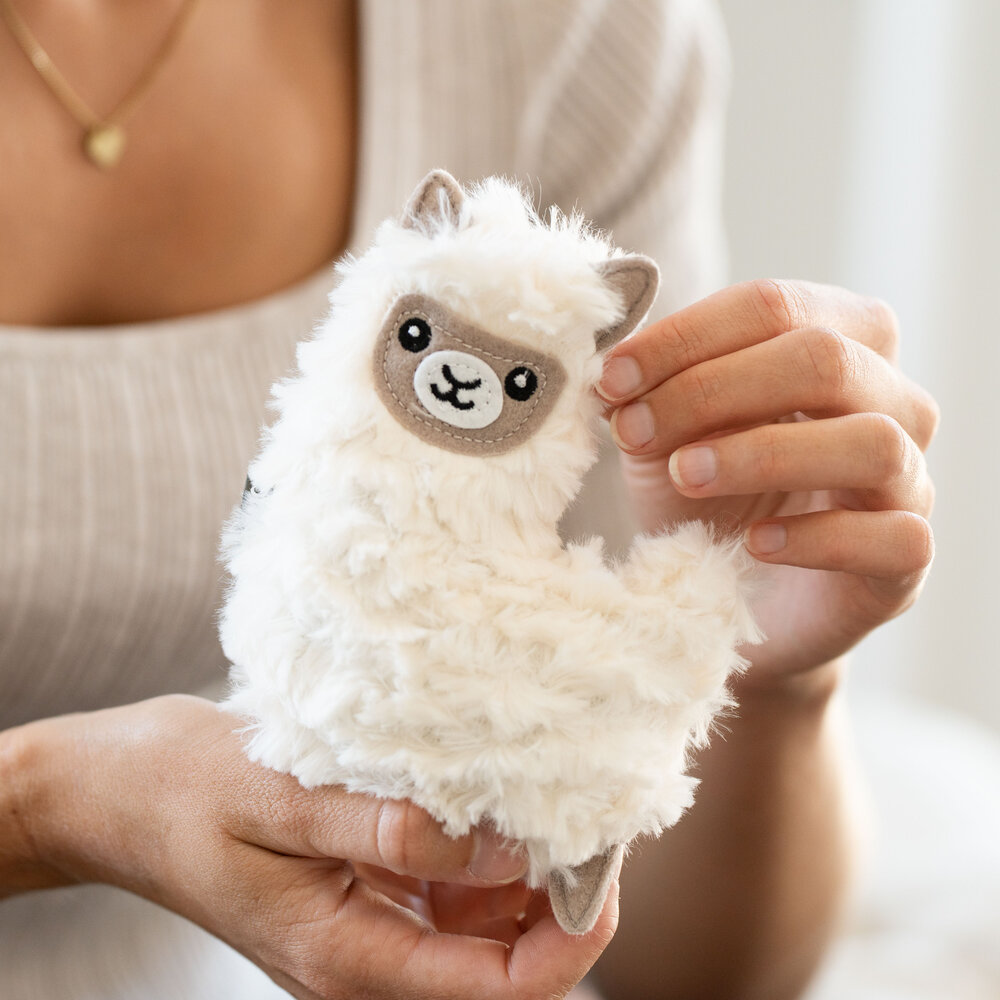 Erwärmbares Mini Lama, Lama Wärmekissen, Weihnachtsgeschenk, Geburtstagsgeschenk, Geschenke für Frauen, Geschenke für Freundin, Geschenk für Schwester, Geschenk für Mama, Kleine Geschenke, Geschenk, Geschenkidee