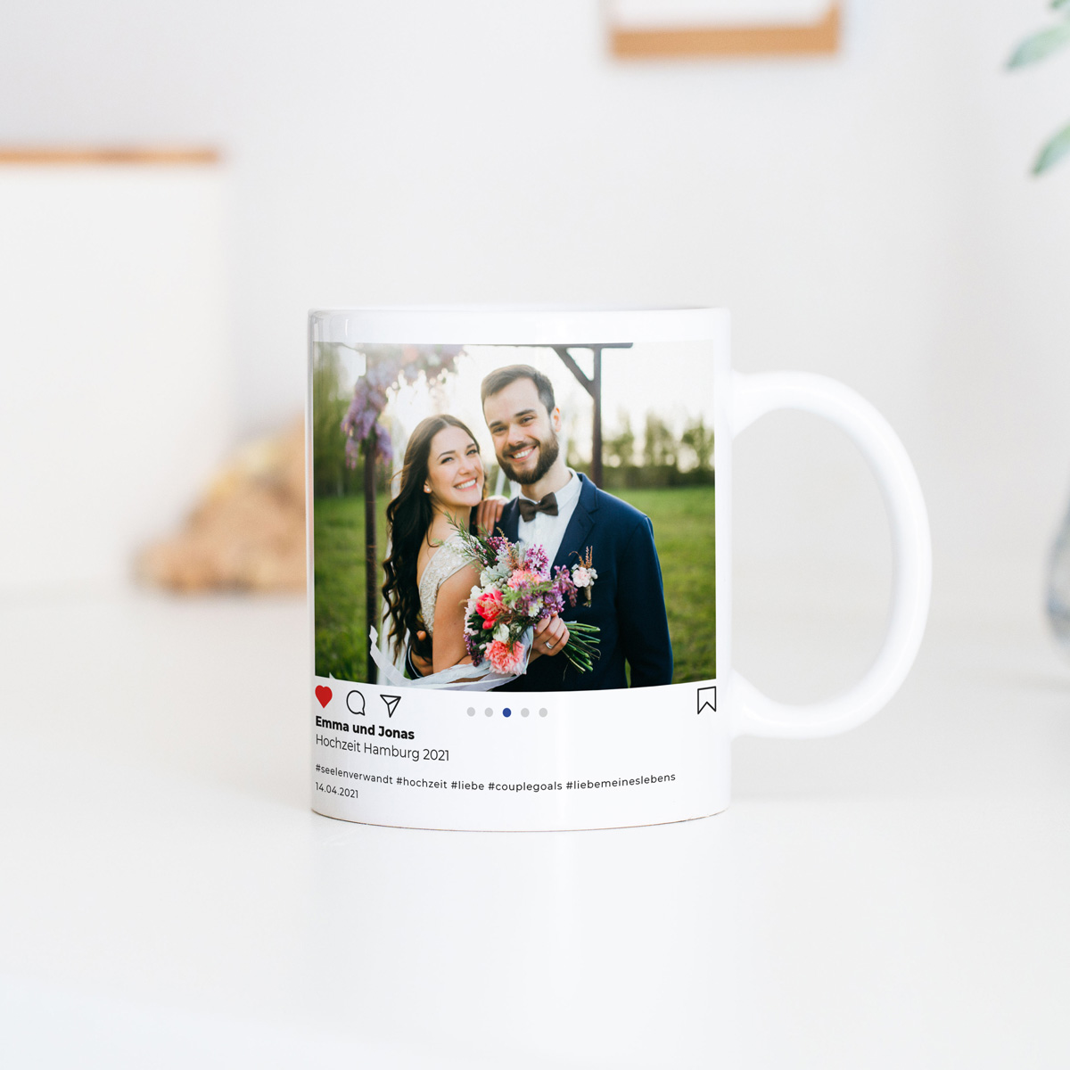 Personalisierbare Tasse im Instagram-Style, Weihnachtsgeschenk, Fotogeschenk, Witzige Geschenke, Romantische Geschenke, Hochzeitsgeschenk, Kleine Geschenke, Geschenk, Geschenkidee