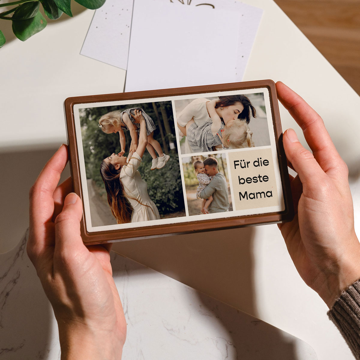 Personalisierte Schokolade als Karte mit 3 Fotos und Text, Fotogeschenk, Witzige Geschenke, Romantische Geschenke, Hochzeitsgeschenk, Kleine Geschenke, Geschenk, Geschenkidee