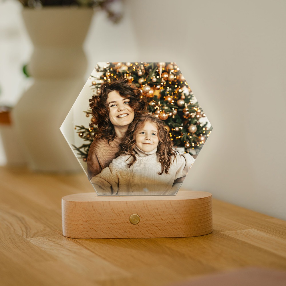 Personalisierbare LED-Lampe mit Foto, Fotogeschenk, Geburtstagsgeschenk, Geschenke für Frauen, Geschenke für Freundin, Geschenk für Schwester, Witzige Geschenke, Romantische Geschenke, Hochzeitsgeschenk, Geschenk, Geschenkidee