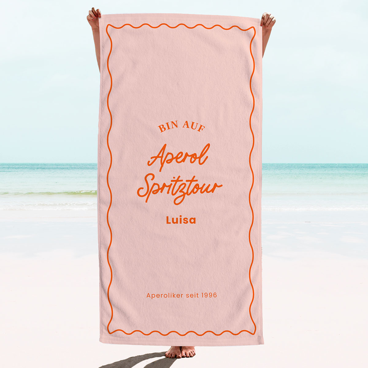 Personalisierbares Handtuch mit farbigem Hintergrund und Text, Weihnachtsgeschenk, Geburtstagsgeschenk, Geschenke für Frauen, Geschenke für Freundin, Geschenk für Schwester, Geschenk für Mama, Romantische Geschenke, Hochzeitsgeschenk, Kleine Geschenke, Ge