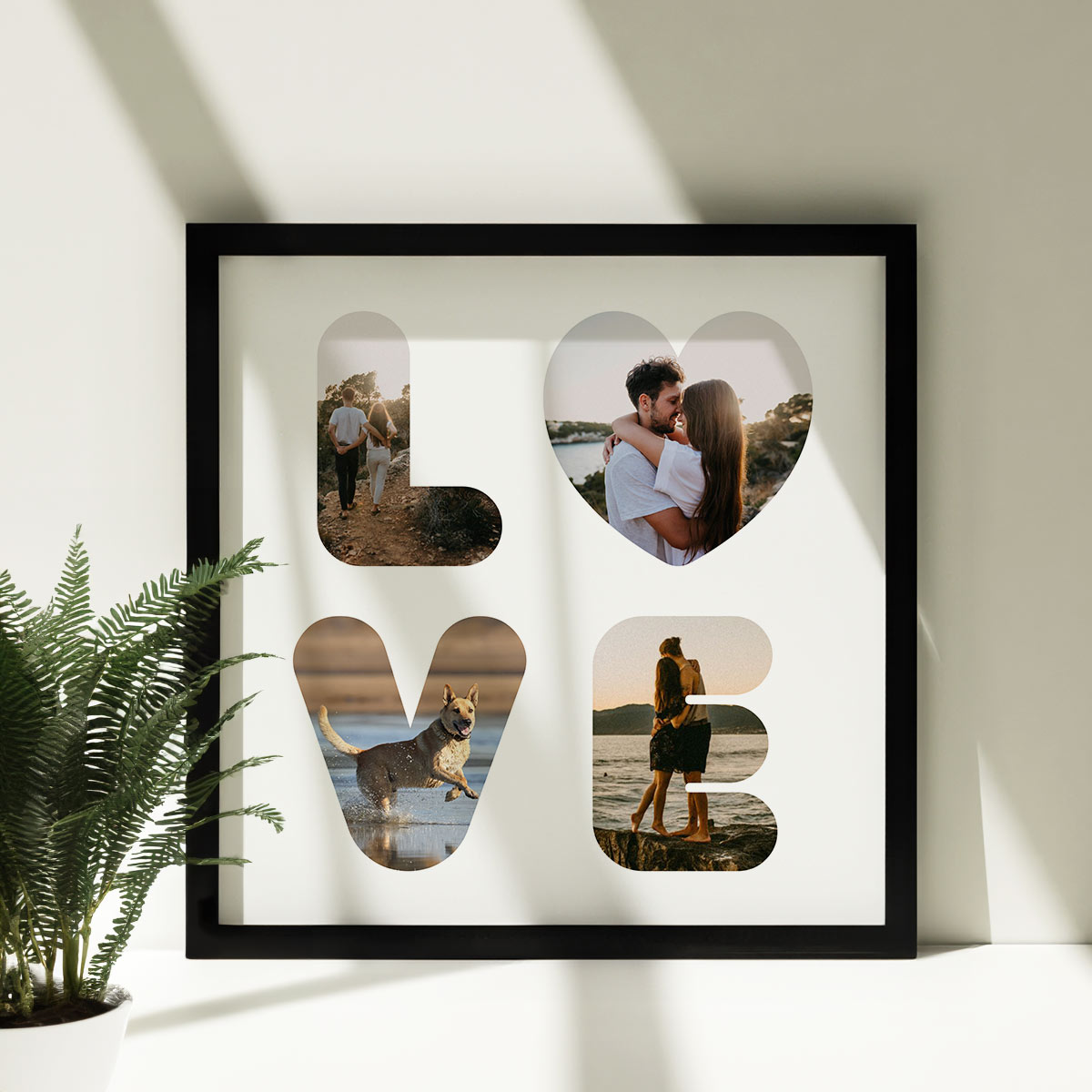 Personalisierbares Poster Love mit Fotos, Romantische Geschenke, Hochzeitsgeschenk