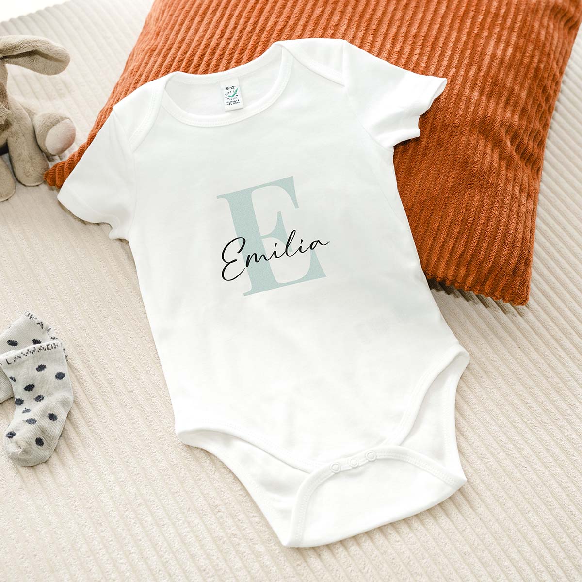 Personalisierbarer Baby Body mit Monogramm, Weihnachtsgeschenk, Romantische Geschenke, Hochzeitsgeschenk, Kleine Geschenke, Geschenk, Geschenkidee