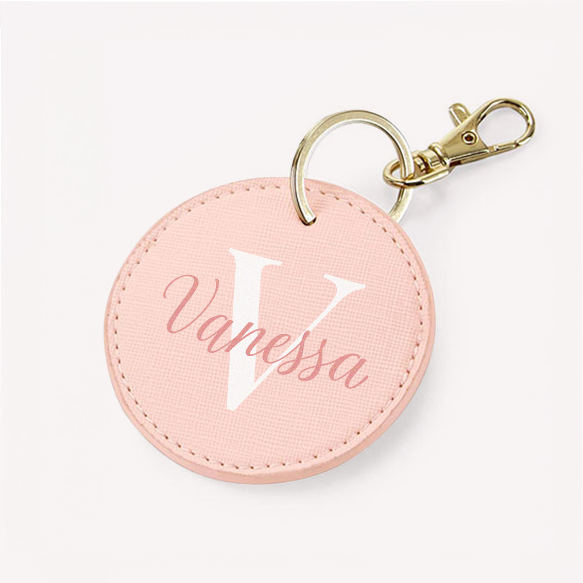 Personalisierbarer Schlüsselanhänger Rund mit Monogramm, Geschenke für Frauen, Geschenke für Freundin, Geschenk für Schwester, Romantische Geschenke, Hochzeitsgeschenk, Kleine Geschenke, Geschenk, Geschenkidee