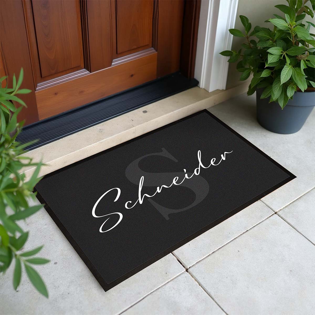 Personalisierbare Fußmatte mit Monogramm, Weihnachtsgeschenk, Romantische Geschenke, Hochzeitsgeschenk, Kleine Geschenke, Geschenk, Geschenkidee