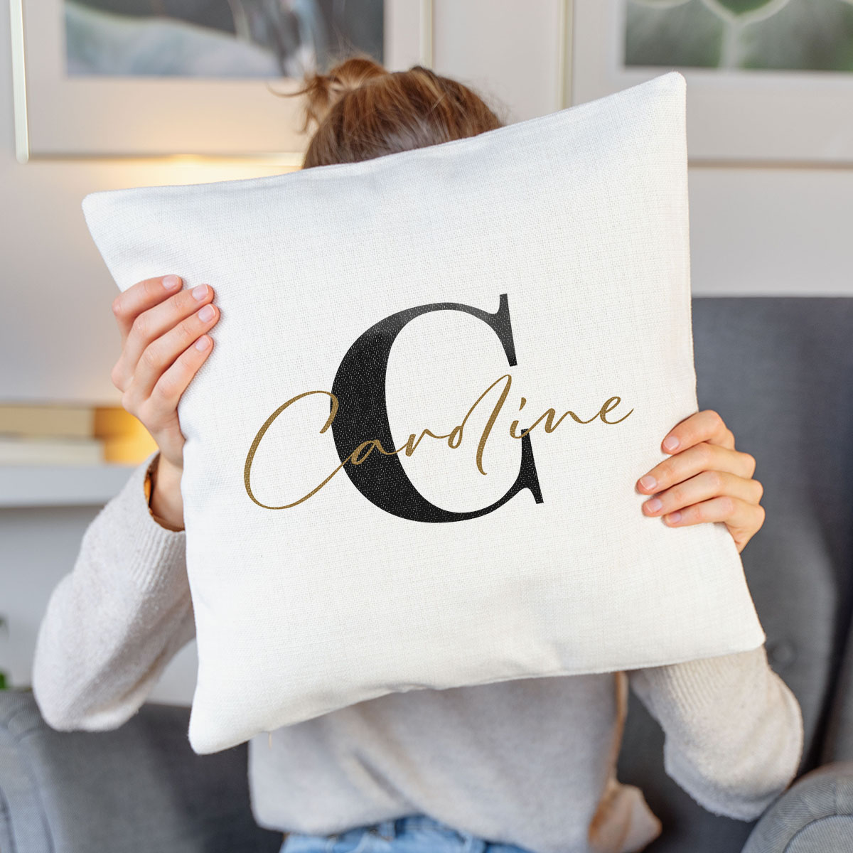 Personalisierbarer Kissenbezug mit Monogramm, Valentinstag Geschenk, Witzige Geschenke, Romantische Geschenke, Hochzeitsgeschenk, Kleine Geschenke, Geschenk, Geschenkidee