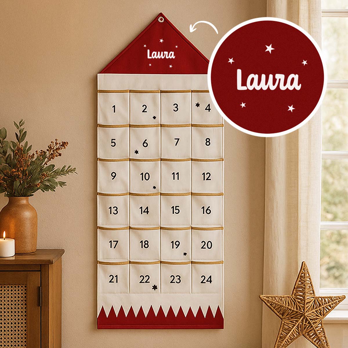 Personalisierbarer Adventskalender mit Name, Weihnachtsgeschenk, Fotogeschenk, Witzige Geschenke, Romantische Geschenke, Hochzeitsgeschenk, Kleine Geschenke, Geschenk, Geschenkidee