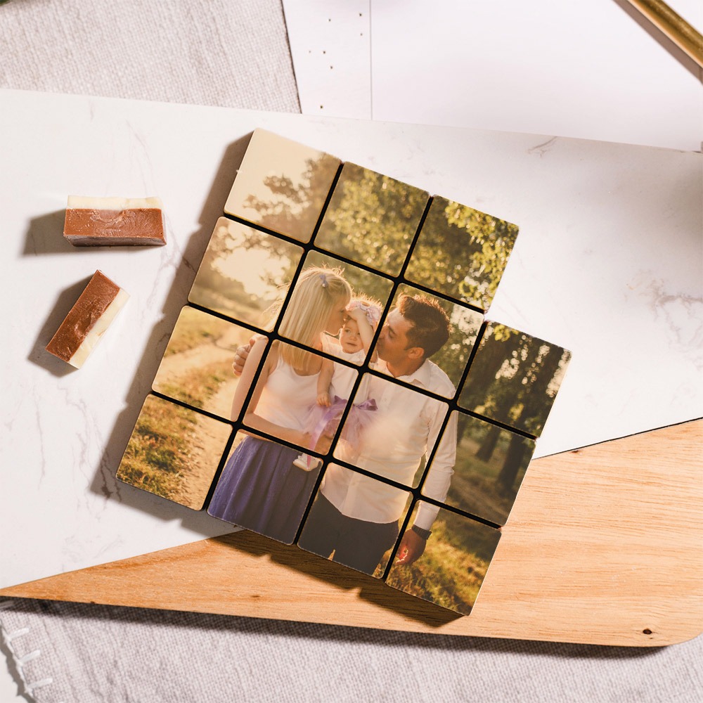 Personalisierte Schokolade mit Foto - 16 Stücke, Fotogeschenk, Witzige Geschenke, Romantische Geschenke, Hochzeitsgeschenk, Kleine Geschenke, Geschenk, Geschenkidee