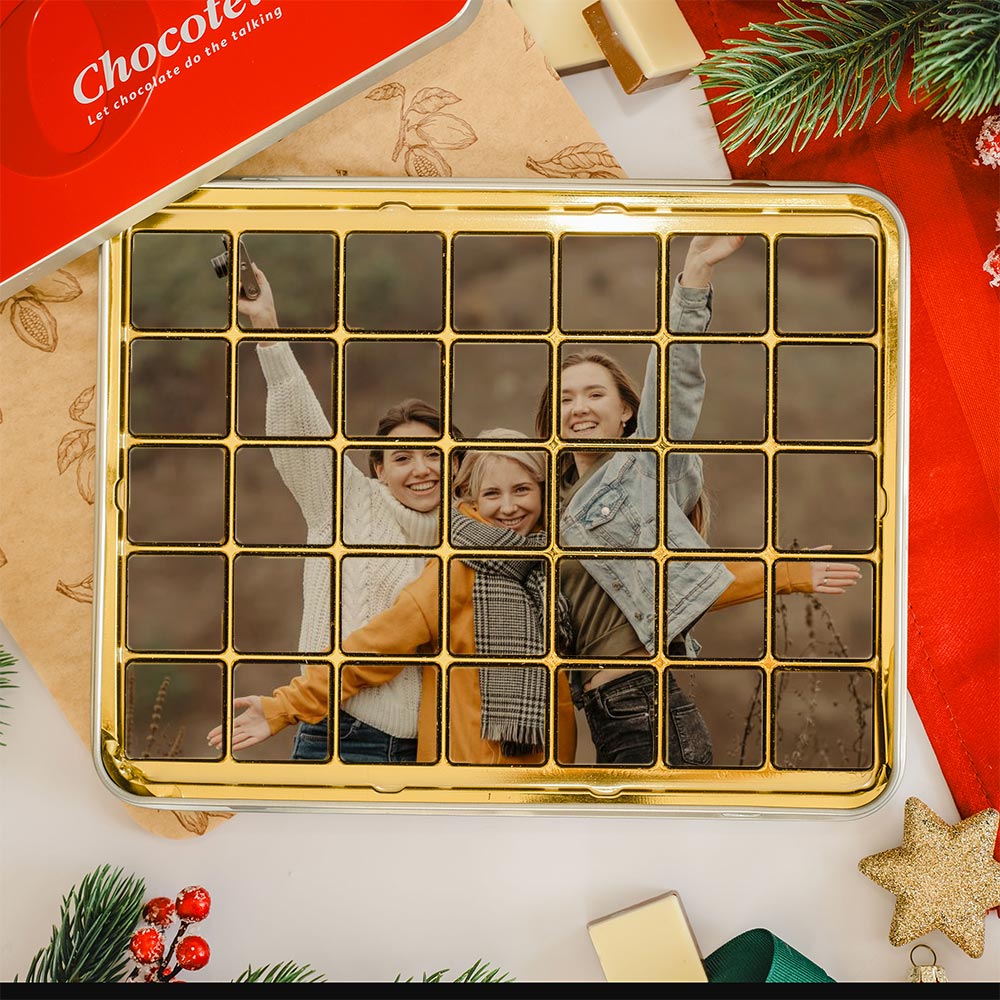Personalisierte Schokolade mit Foto - 35 Stücke, Fotogeschenk, Witzige Geschenke, Romantische Geschenke, Hochzeitsgeschenk, Kleine Geschenke, Geschenk, Geschenkidee