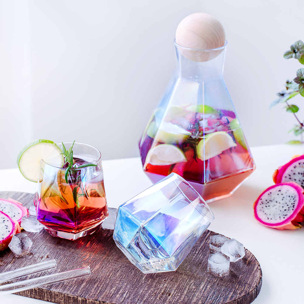 Dekanter-Set in Diamant-Form, Geburtstagsgeschenk, Geschenke für Frauen, Geschenke für Freundin, Geschenk für Schwester, Geschenk für Mama, Kleine Geschenke, Geschenk, Geschenkidee