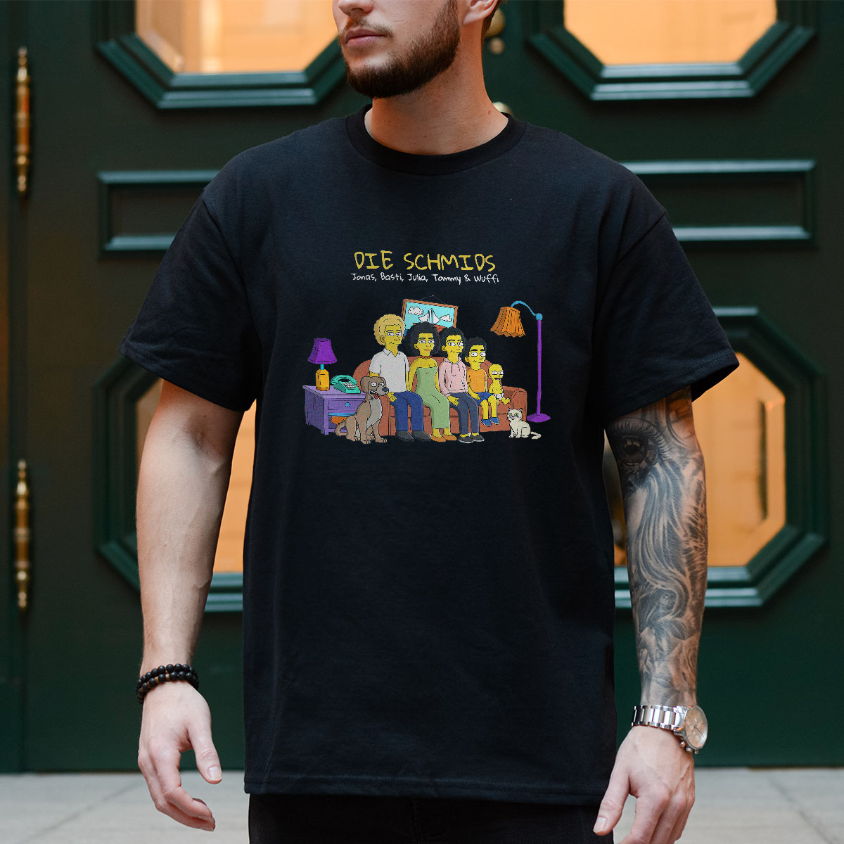 Personalisierbare T-Shirt-Illustration Cartoon Familie, Weihnachtsgeschenk, Geburtstagsgeschenk, Geschenk für Mama, Geschenk für Papa, Witzige Geschenke, Romantische Geschenke, Hochzeitsgeschenk, Kleine Geschenke, Geschenk, Geschenkidee