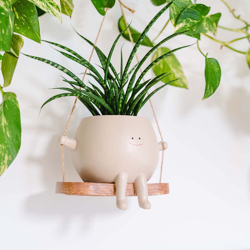 Hängender Blumentopf mit Schaukel, Weihnachtsgeschenk, Geschenke für Frauen, Geschenke für Freundin, Geschenk für Schwester, Geschenk für Mama, Witzige Geschenke, Romantische Geschenke, Hochzeitsgeschenk, Kleine Geschenke, Geschenk, Geschenkidee