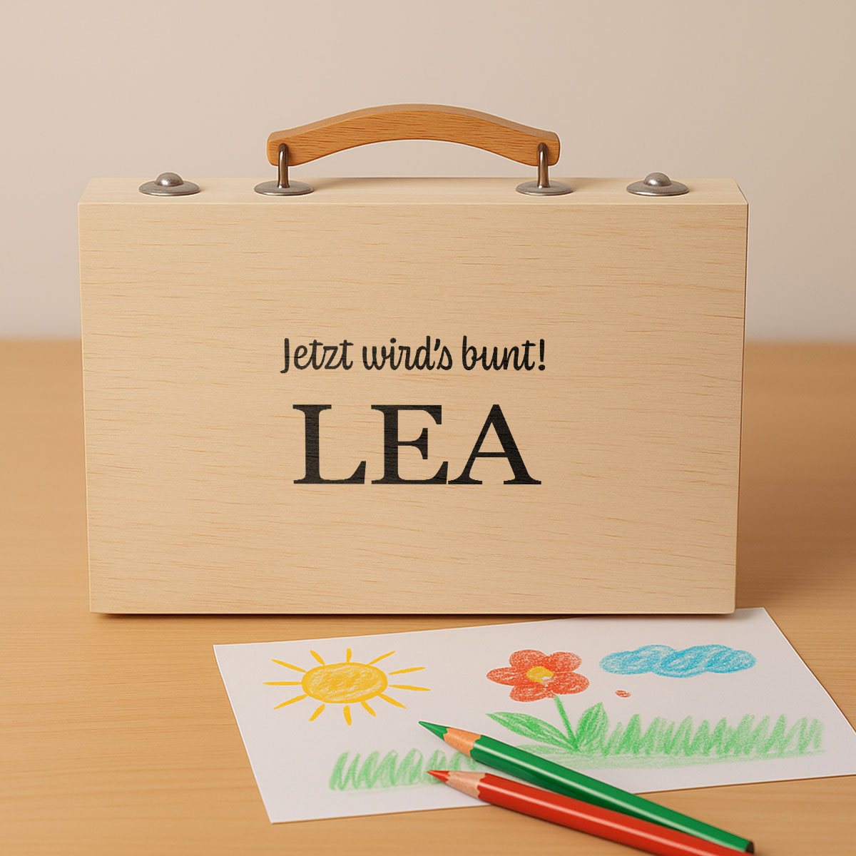 Personalisierbarer Malkoffer mit Text, Weihnachtsgeschenk, Kleine Geschenke, Geschenk, Geschenkidee