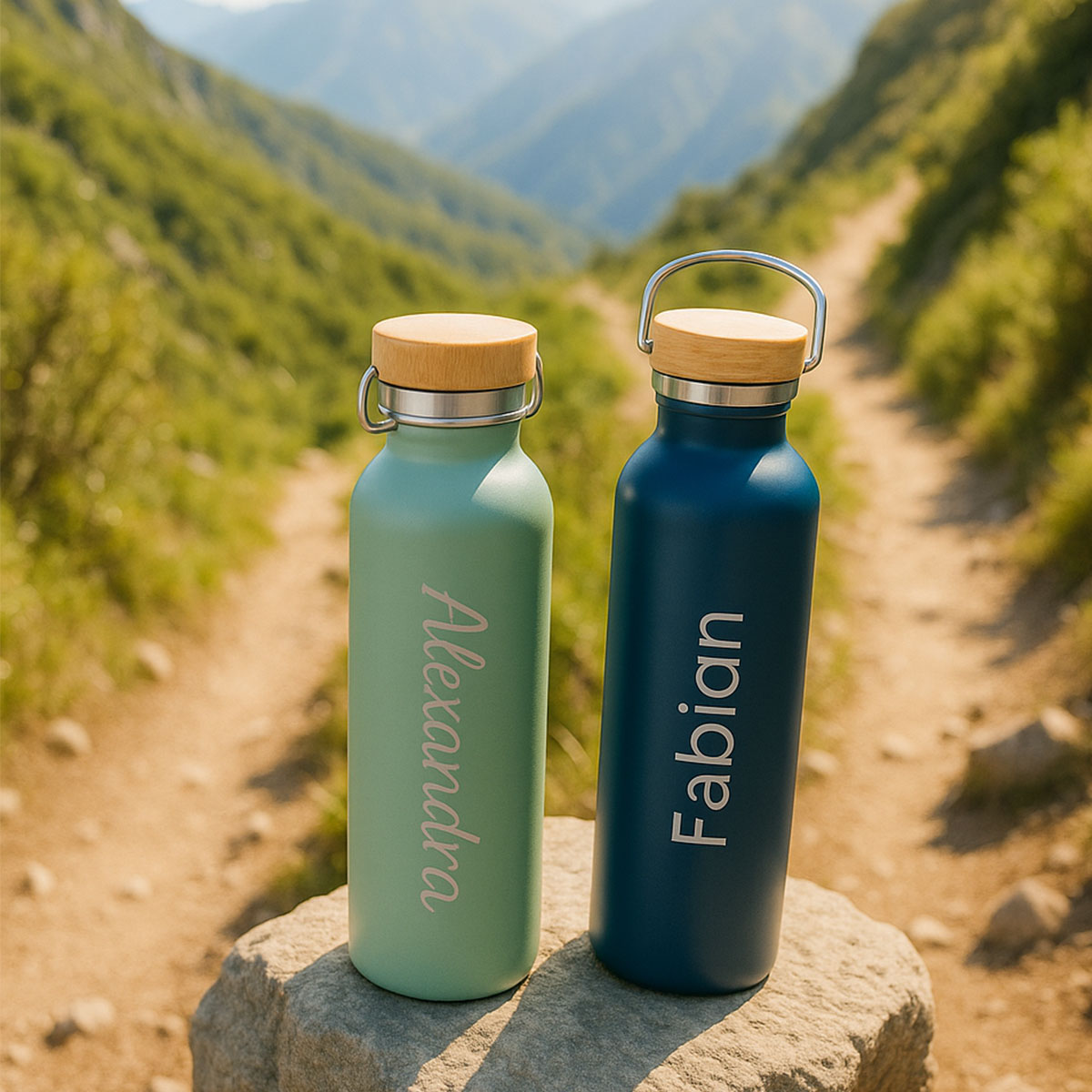 Personalisierbare Edelstahl Trinkflasche mit Name, Weihnachtsgeschenk, Geschenke für Frauen, Geschenke für Freundin, Geschenk für Schwester, Romantische Geschenke, Hochzeitsgeschenk, Kleine Geschenke, Geschenk, Geschenkidee