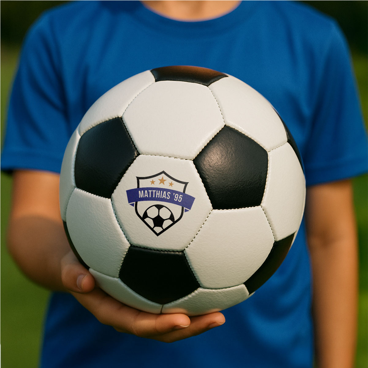 Personalisierbarer Fußball mit Text und Wappen, Weihnachtsgeschenk, Romantische Geschenke, Hochzeitsgeschenk, Kleine Geschenke, Geschenk, Geschenkidee