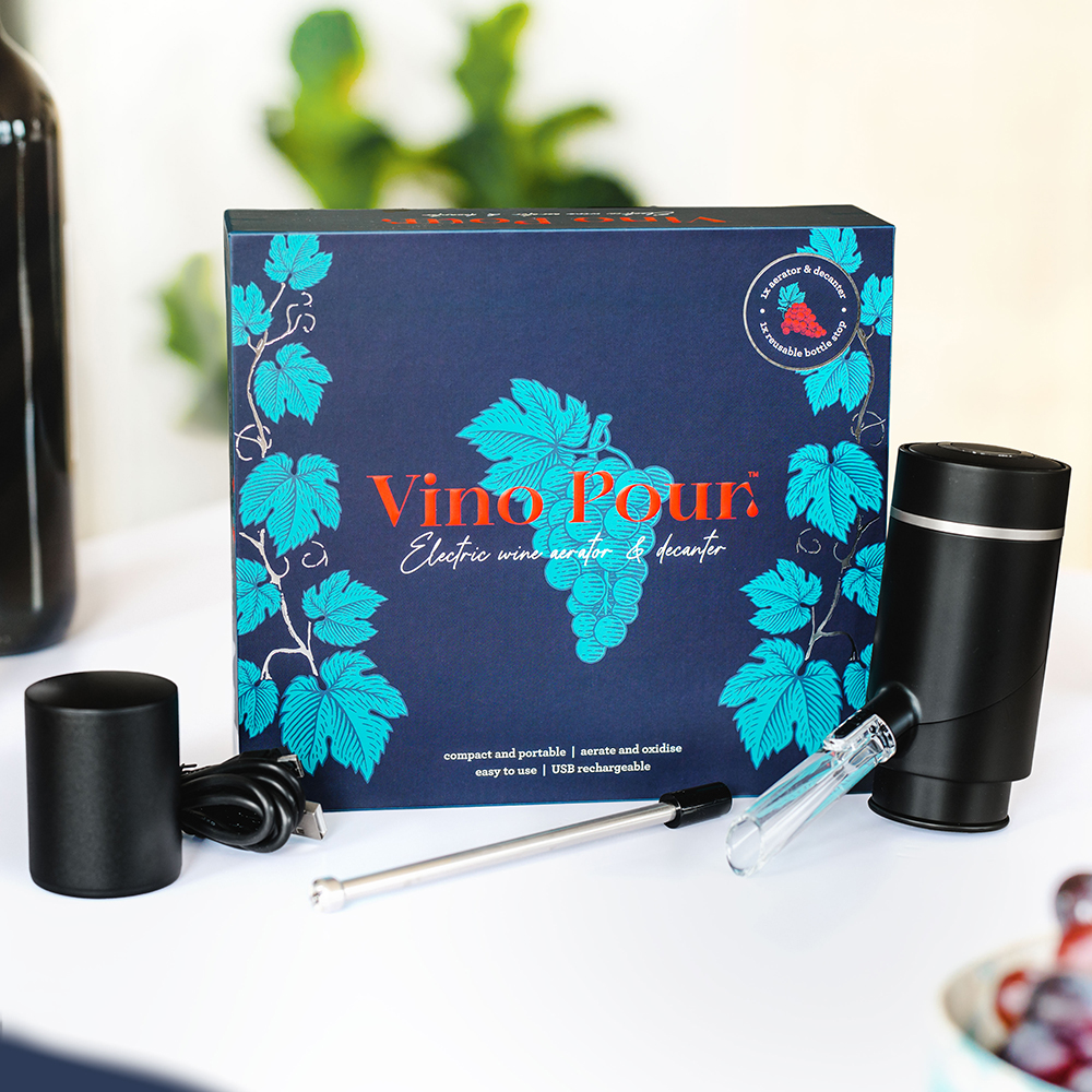 Vino Pour elektrischer Wein-Belüfter und -Dekanter, Geschenk für Männer, Geschenk für Freund, Geschenk für Bruder, Witzige Geschenke, Romantische Geschenke, Hochzeitsgeschenk, Geschenk, Geschenkidee