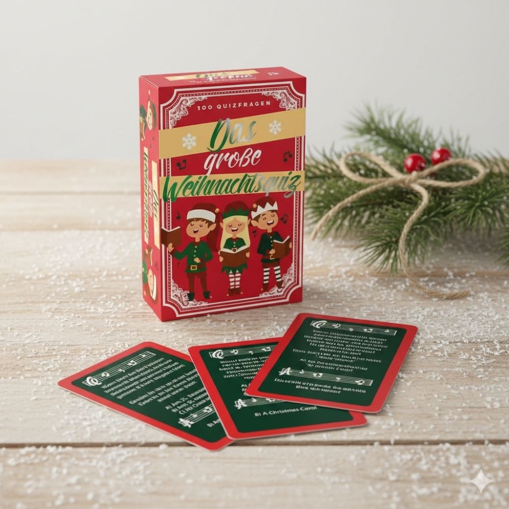 Das große Weihnachtsquiz, Weihnachtsgeschenk, Witzige Geschenke, Romantische Geschenke, Hochzeitsgeschenk, Kleine Geschenke, Geschenk, Geschenkidee