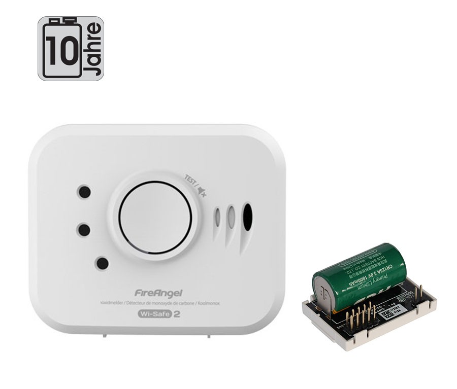 FireAngel CO-Melder mit Funk: CO10X inkl. W2