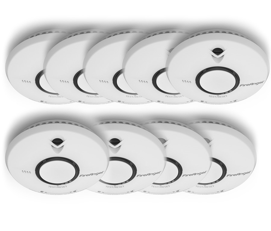 Rauchmelder 9er Set Fireangel Thermoptek ST-622-DE P-Line