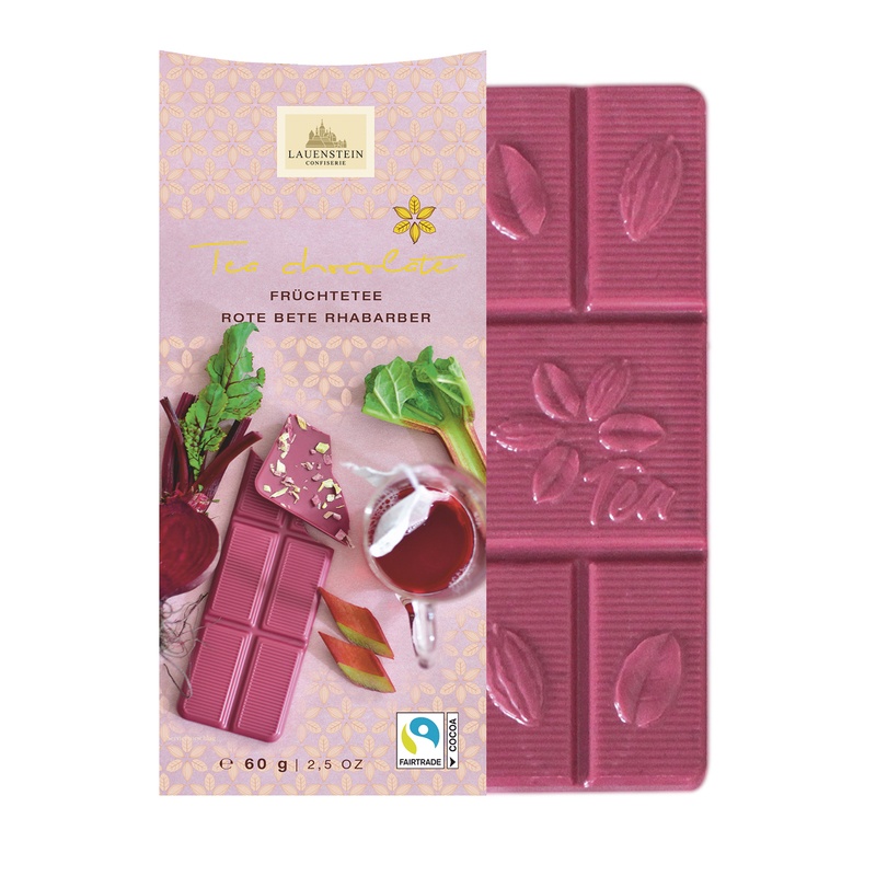 Lauensteiner Tee-Schokolade Rote Bete Rhabarber