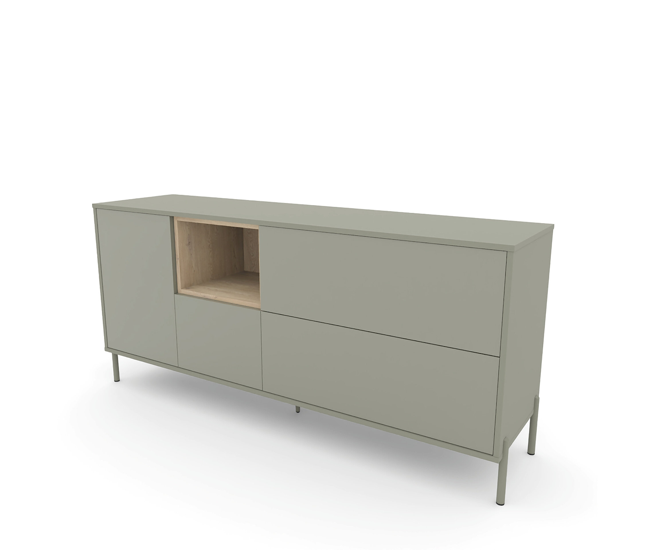 Roba Sideboard »Hygge« mit 1 Tür - 165x43x76cm - weiß -