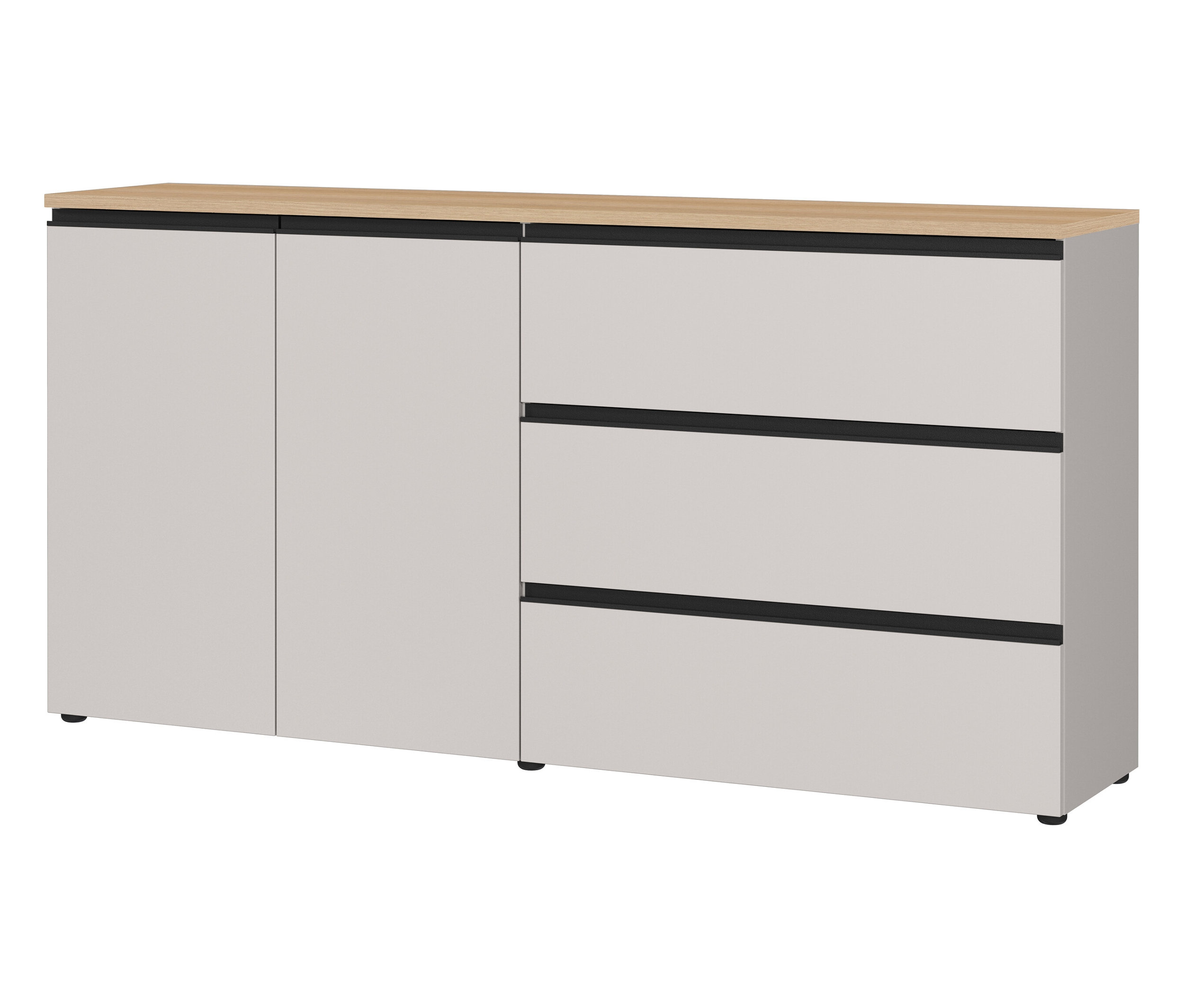 Tchibo - Sideboard »Cormano» - 180x41x91cm - schwarz -