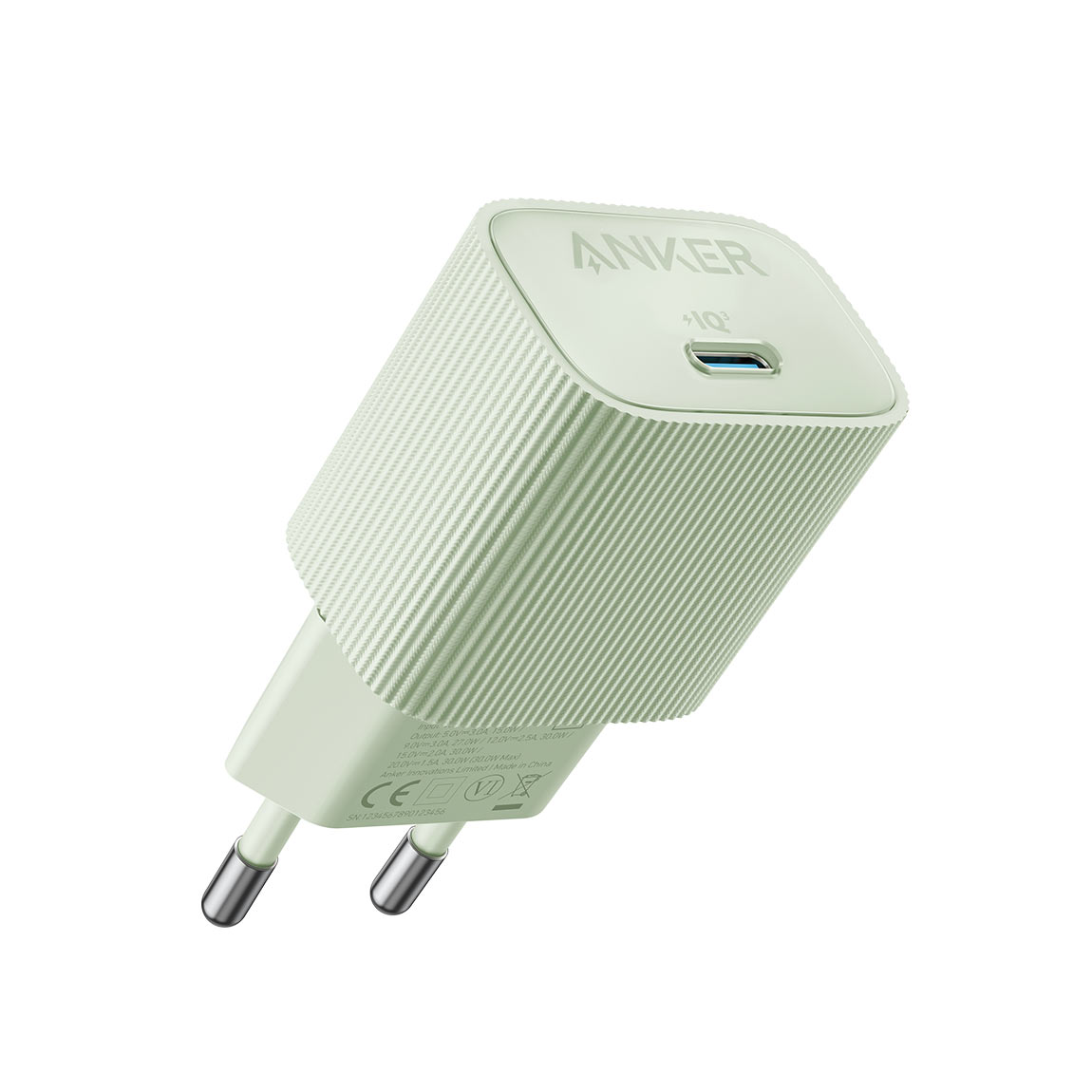 Anker Nano Wandladegerät - 30W USB-C - Grün