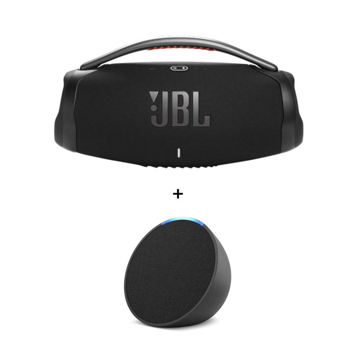 JBL Boombox 3 + Amazon Echo Pop - Neueste Generation