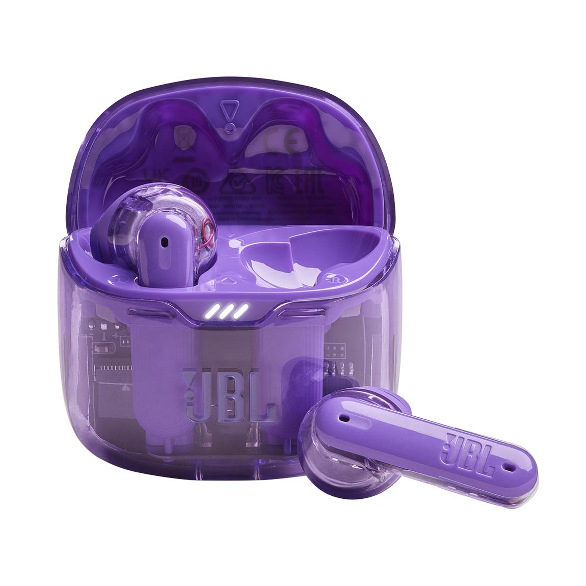 JBL Tune Flex Ghost - Kabellose In-Ear Kopfhörer mit Noise-Cancelling - Lila