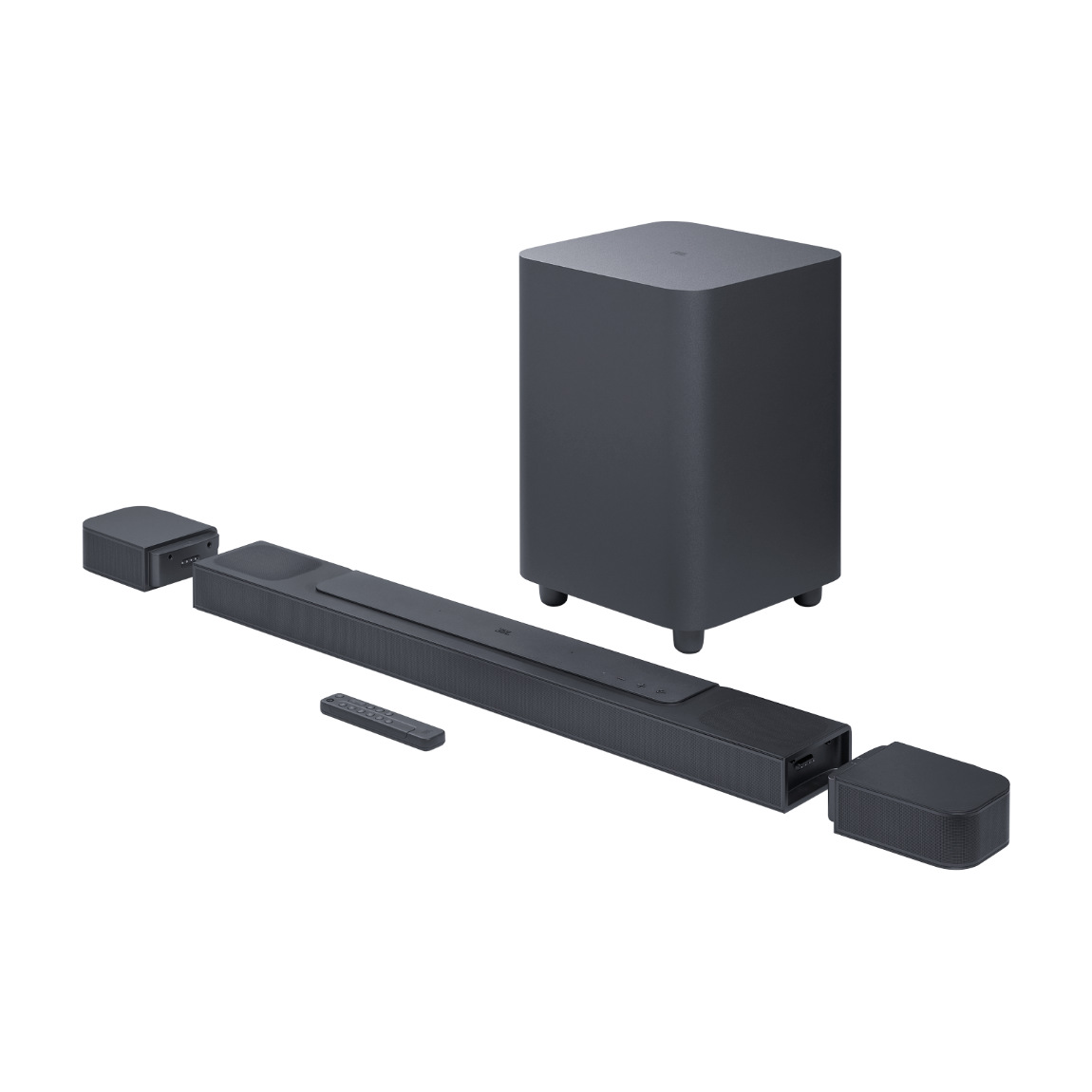 JBL Bar 800 - 5.1.2 Dolby Atmos Soundbar mit Surround-Lautsprechern & kabellosem Subwoofer - Schwarz