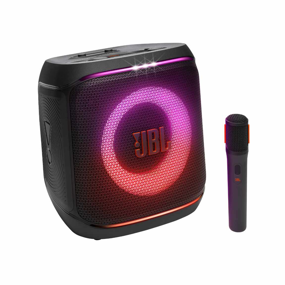 JBL PartyBox ENCORE 2 - Tragbarer Karaoke-Lautsprecher mit Mikrofon - Schwarz