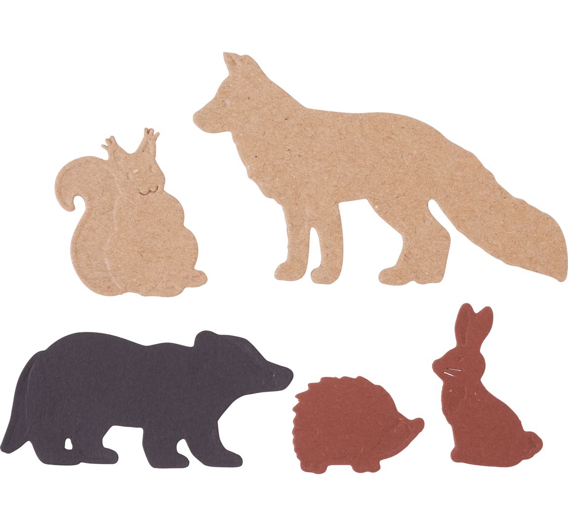 Stanzschablone 'Tiere im Wald'