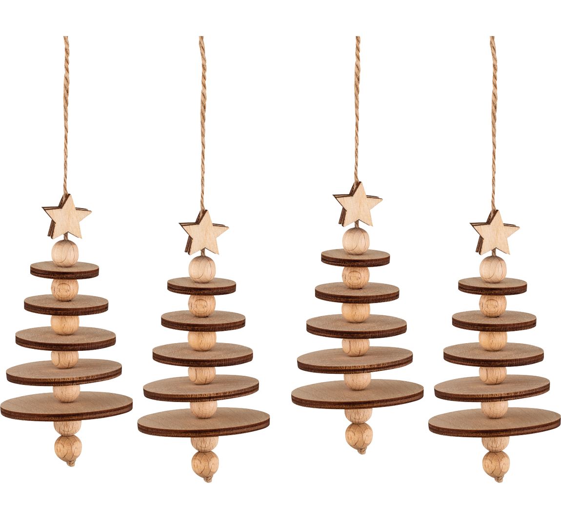 Bastelset Holz Baum-Anhänger