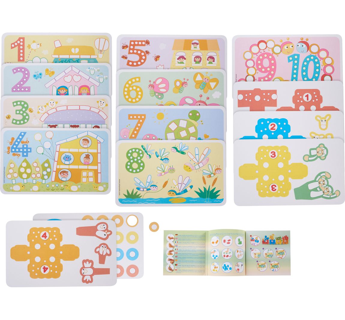 PlayMais Card-Set 'Fun to learn numbers'