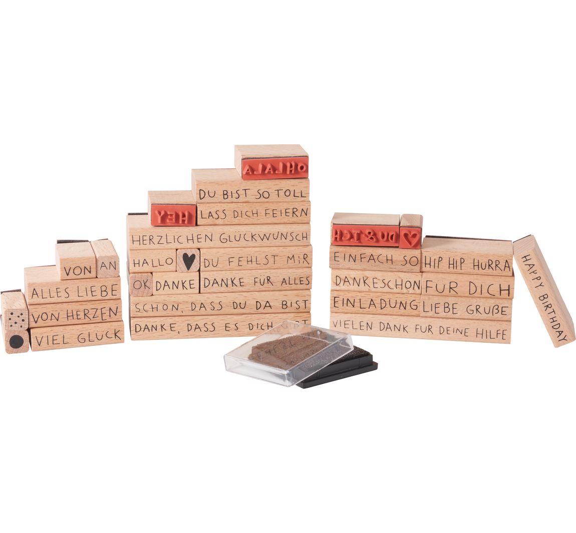 Stempel-Set XL 'Liebe Grüße'