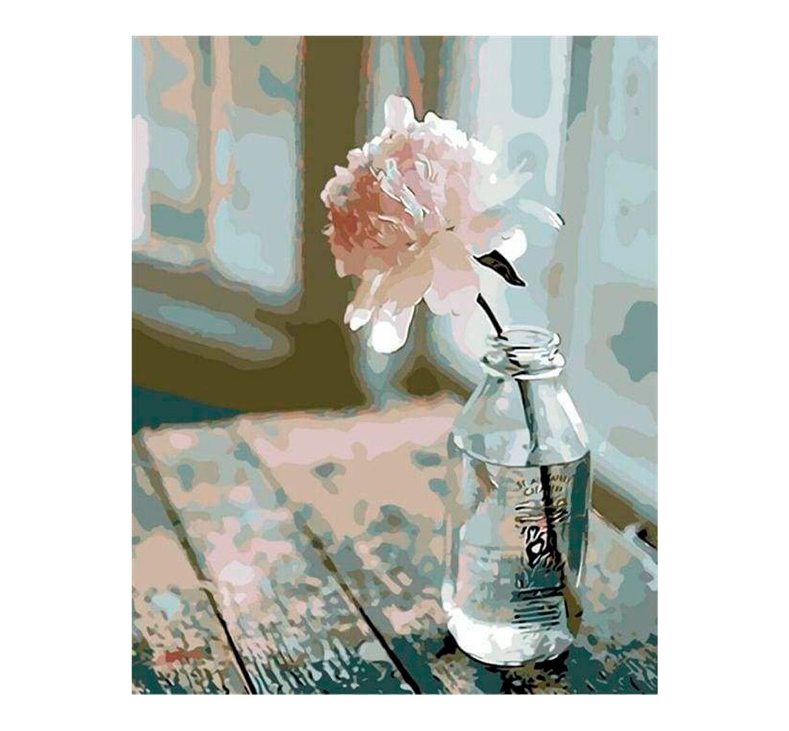 Malen nach Zahlen 'Weiße Blume'