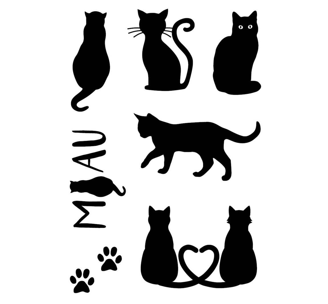 Clear Stamps 'Katzen'