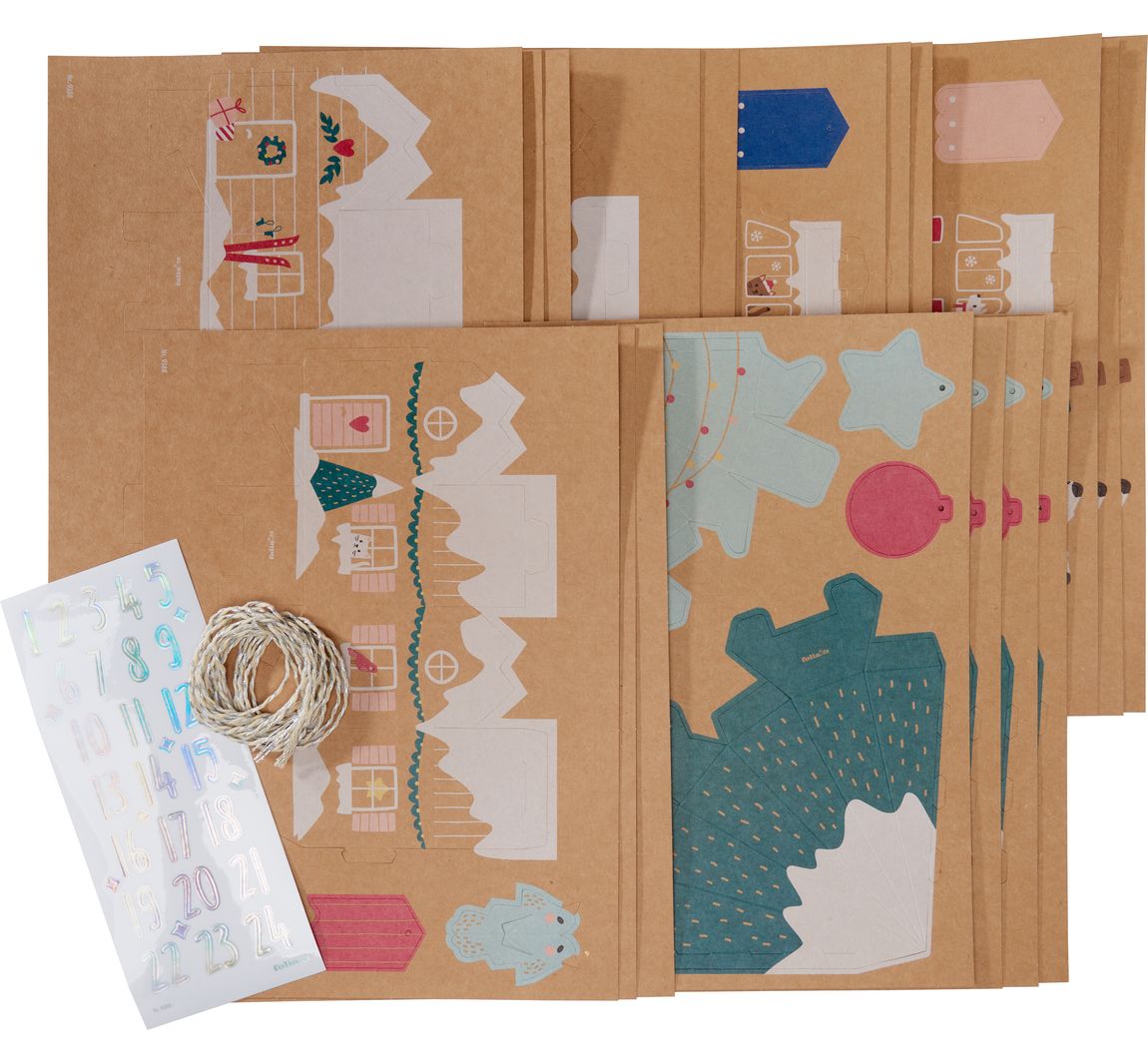 Adventskalender-Set 'Snow Village'