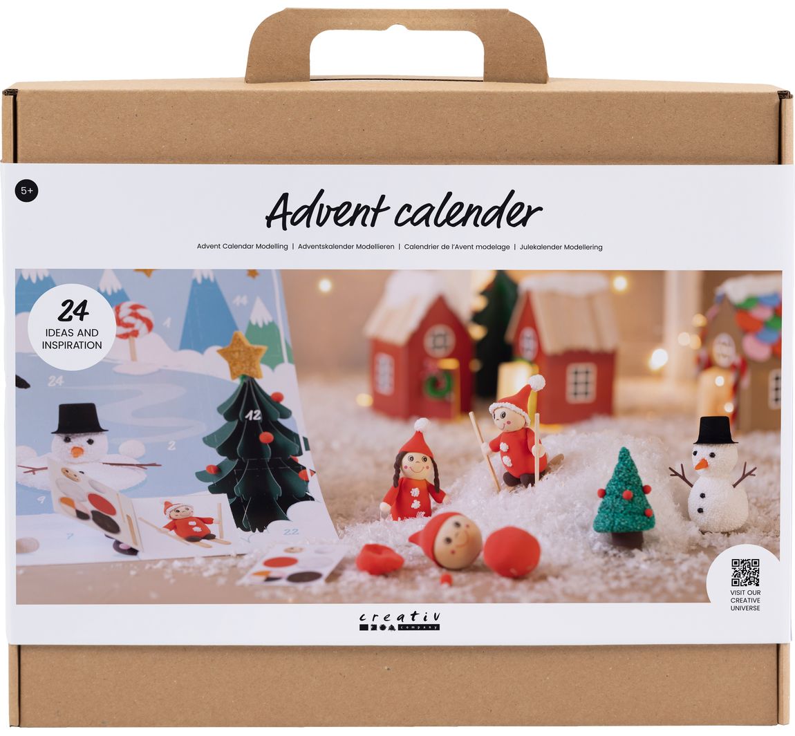 Kreativset Adventskalender 'Modellieren - Wichtel'