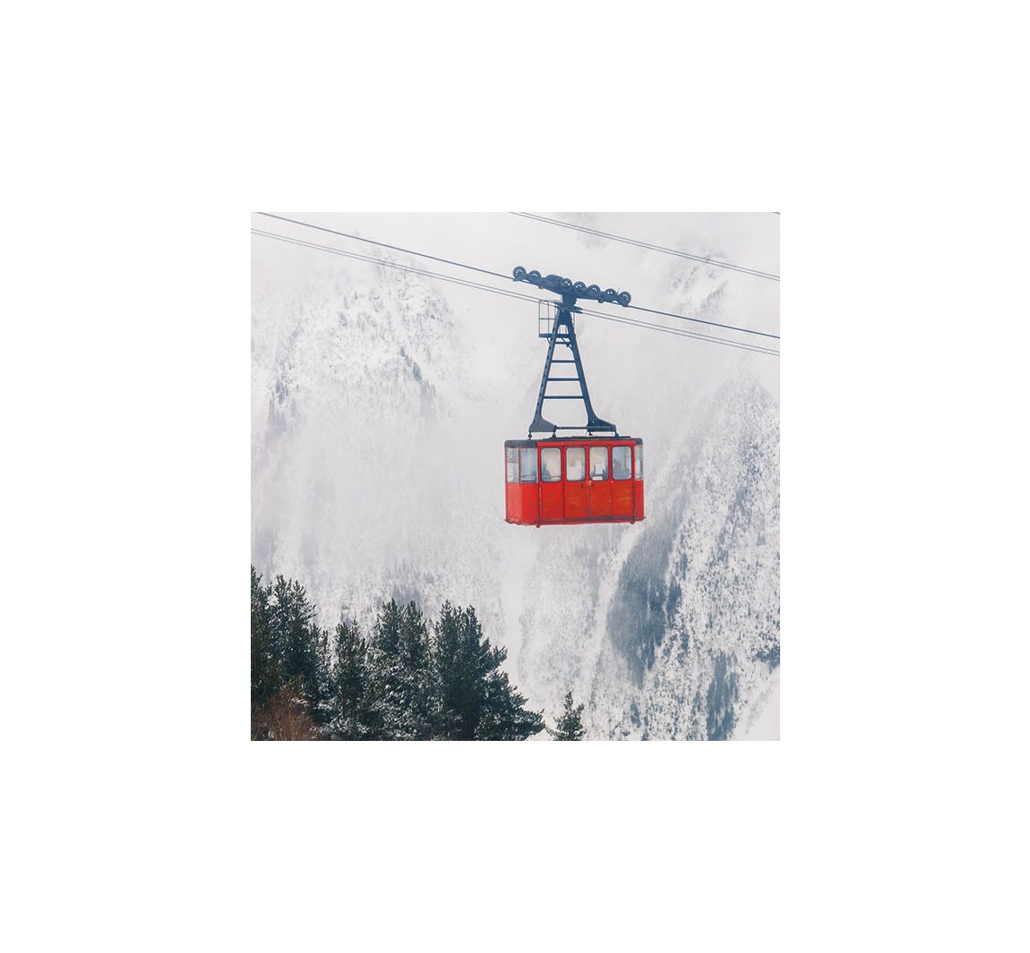 Serviette 'Ski Gondel'