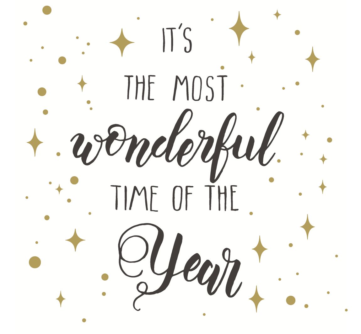 Serviette 'Most Wonderful Time'