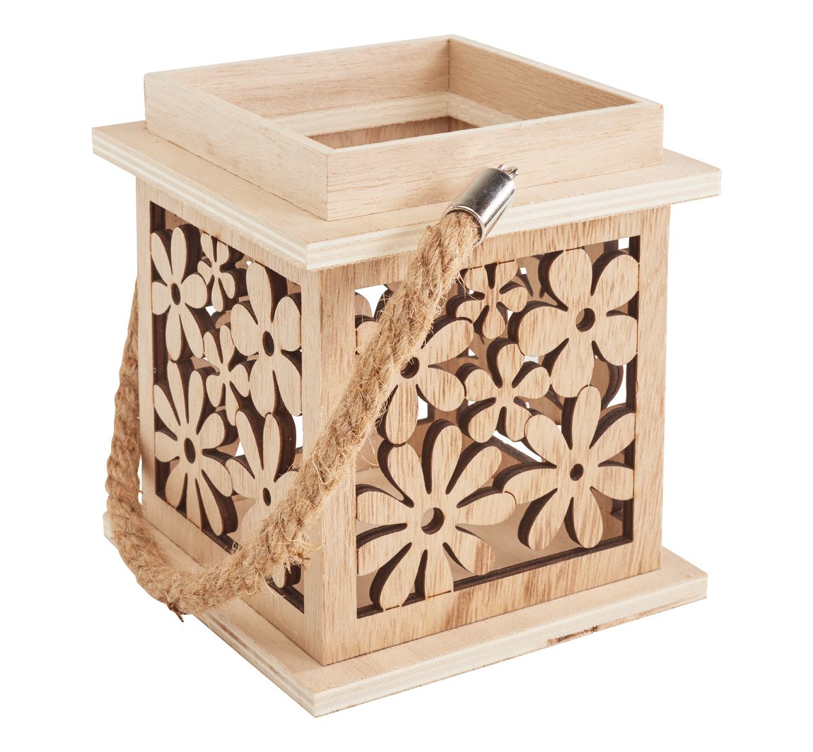 VBS Laterne 'Blumen', Sperrholz furniert