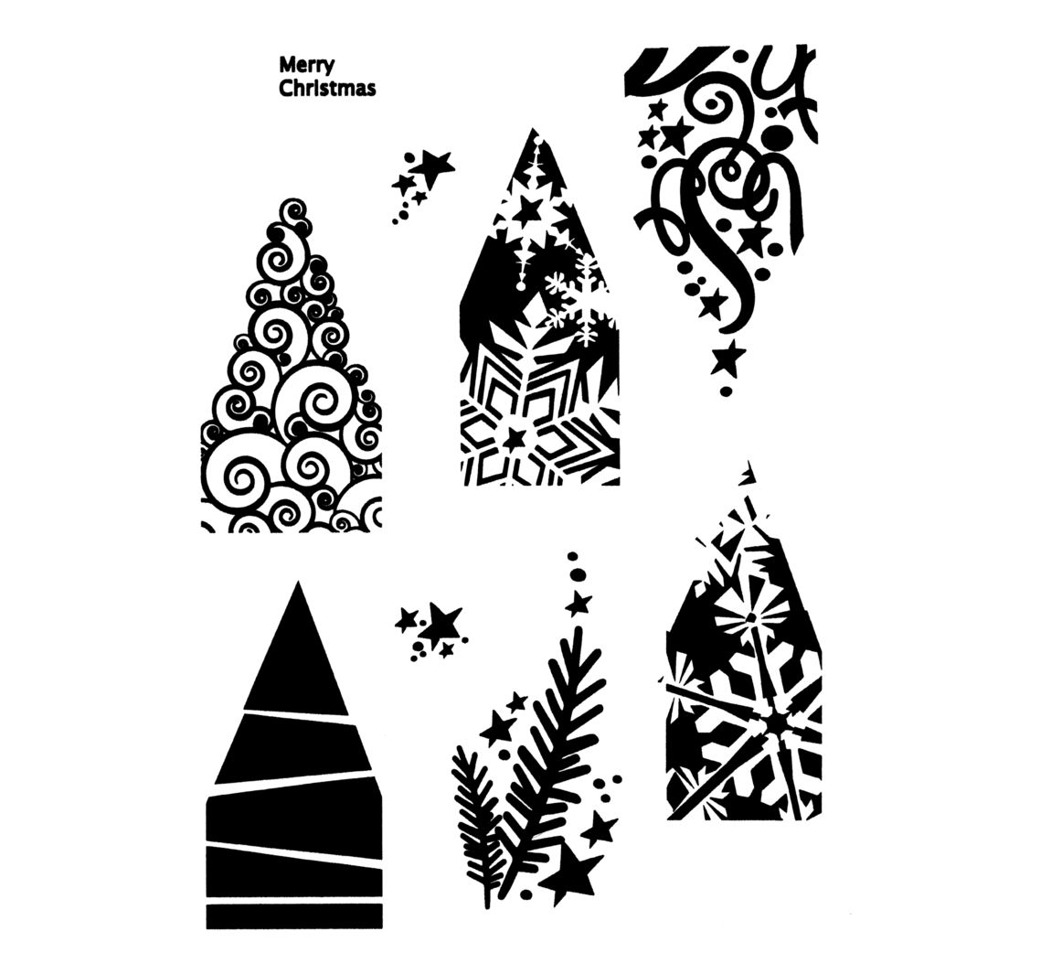 Silikonstempel für Faltstern Groß 'Christmas'