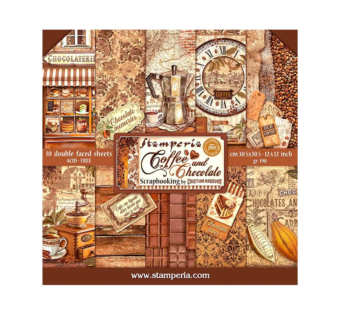 Scrapbook-Block 'Coffee and Chocolate'