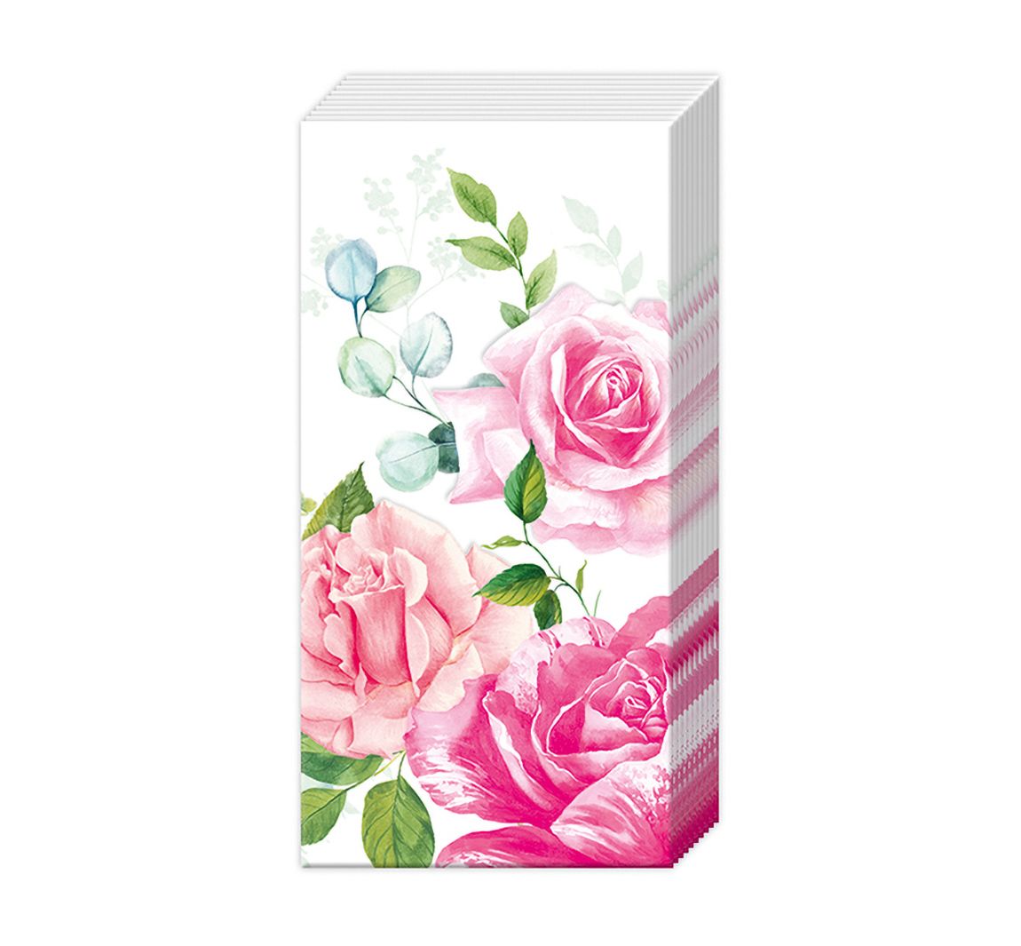 Papiertaschentücher 'Rosen'