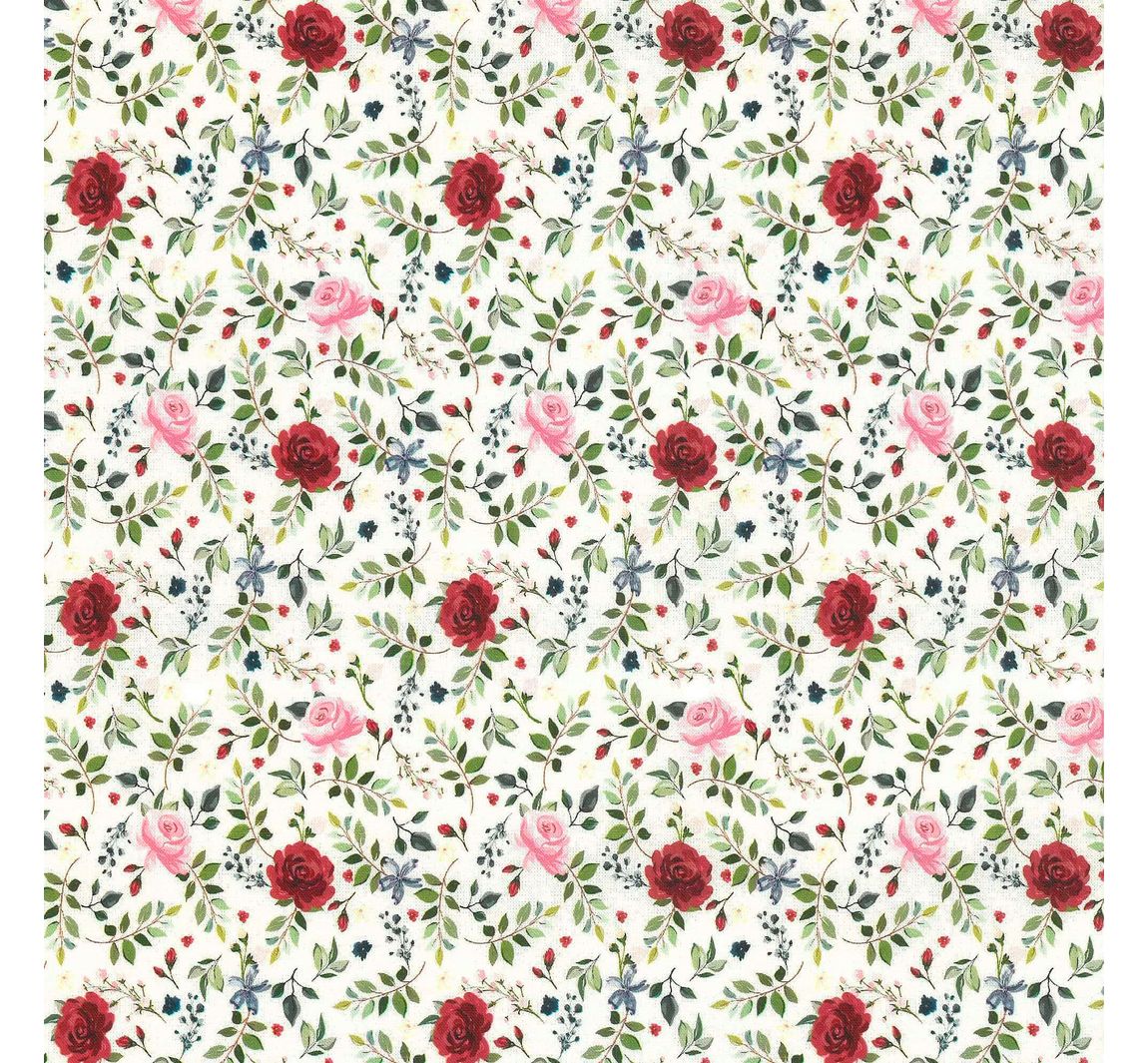 Westfalenstoffe Baumwoll-Stoff 'Florenz - Rosen'